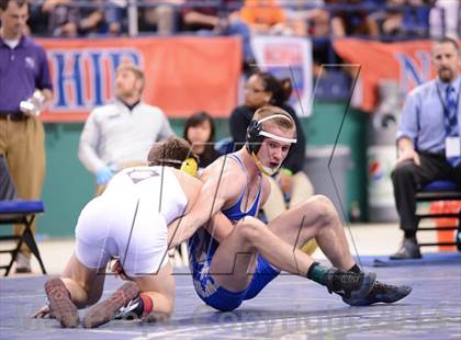 Thumbnail 3 in NCHSAA 2A Wrestling Championships photogallery.