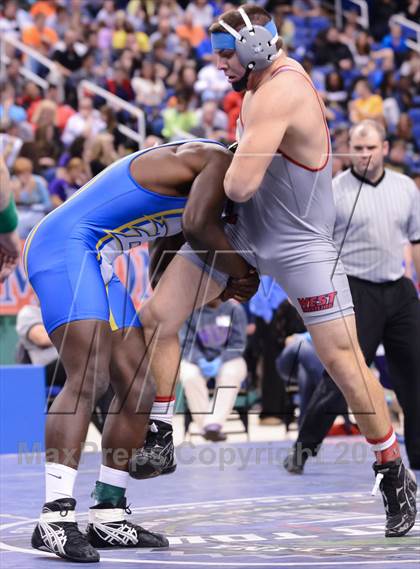 Thumbnail 3 in NCHSAA 2A Wrestling Championships photogallery.