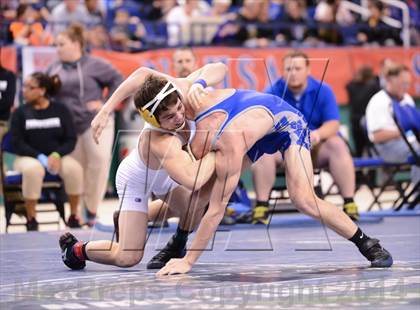 Thumbnail 1 in NCHSAA 2A Wrestling Championships photogallery.
