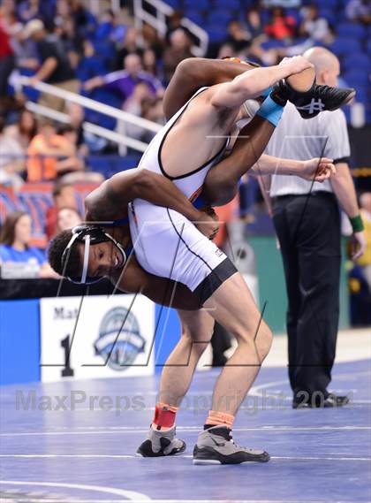 Thumbnail 3 in NCHSAA 2A Wrestling Championships photogallery.
