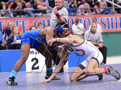 Thumbnail 1 in NCHSAA 2A Wrestling Championships photogallery.