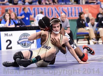 Thumbnail 1 in NCHSAA 2A Wrestling Championships photogallery.