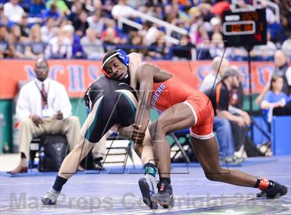 Thumbnail 1 in NCHSAA 2A Wrestling Championships photogallery.