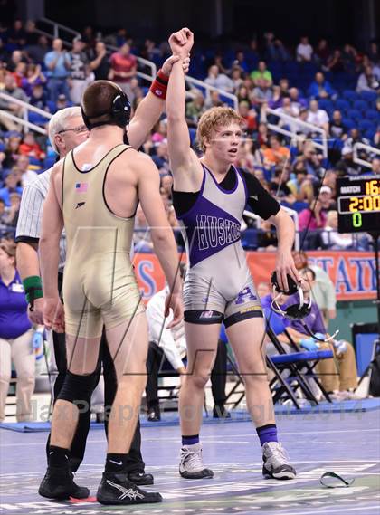 Thumbnail 2 in NCHSAA 2A Wrestling Championships photogallery.