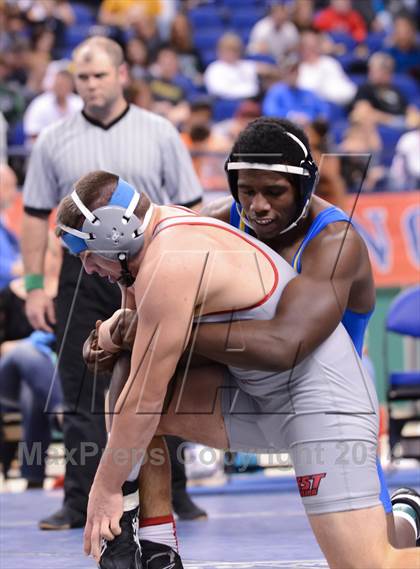 Thumbnail 1 in NCHSAA 2A Wrestling Championships photogallery.