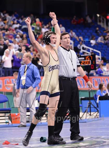 Thumbnail 1 in NCHSAA 2A Wrestling Championships photogallery.