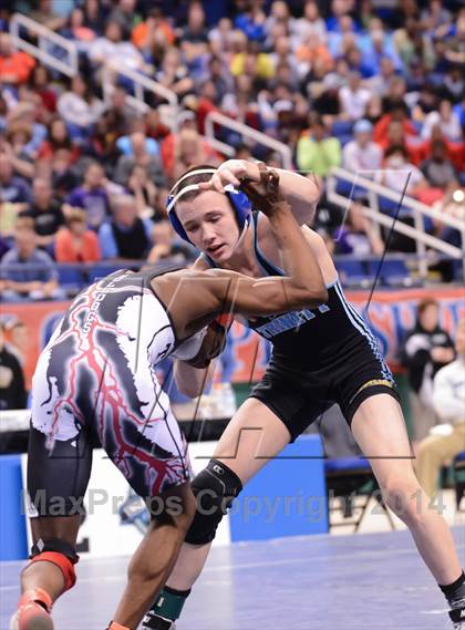 Thumbnail 1 in NCHSAA 2A Wrestling Championships photogallery.