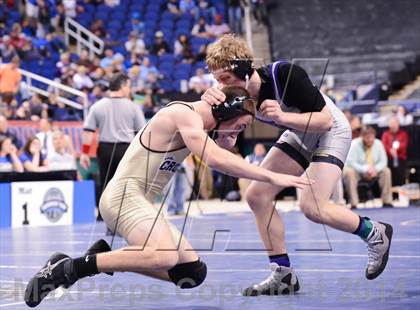 Thumbnail 3 in NCHSAA 2A Wrestling Championships photogallery.