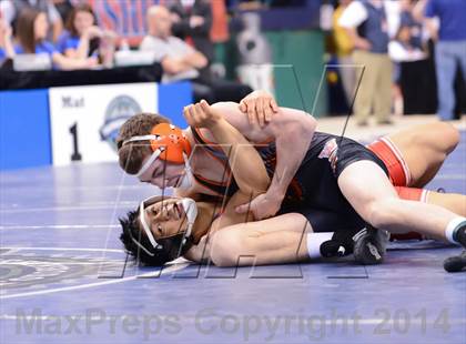 Thumbnail 2 in NCHSAA 2A Wrestling Championships photogallery.