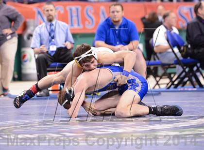 Thumbnail 3 in NCHSAA 2A Wrestling Championships photogallery.