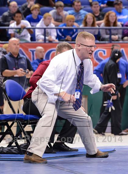 Thumbnail 1 in NCHSAA 2A Wrestling Championships photogallery.