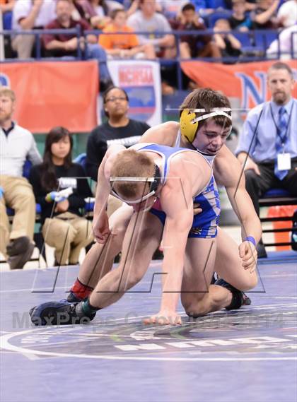 Thumbnail 3 in NCHSAA 2A Wrestling Championships photogallery.