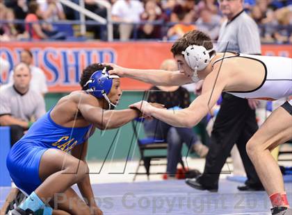 Thumbnail 1 in NCHSAA 2A Wrestling Championships photogallery.