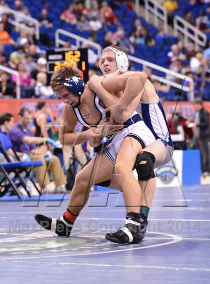 Thumbnail 3 in NCHSAA 2A Wrestling Championships photogallery.