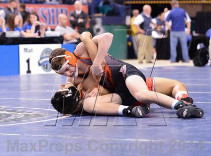 Thumbnail 1 in NCHSAA 2A Wrestling Championships photogallery.