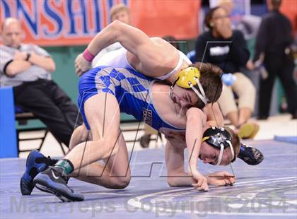 Thumbnail 3 in NCHSAA 2A Wrestling Championships photogallery.