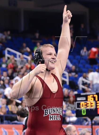 Thumbnail 1 in NCHSAA 2A Wrestling Championships photogallery.