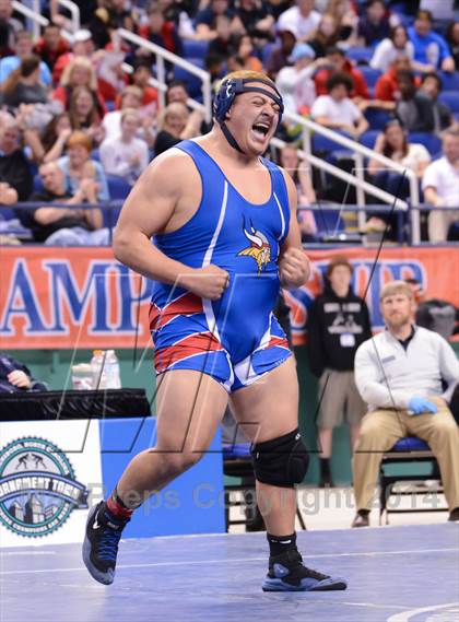Thumbnail 2 in NCHSAA 2A Wrestling Championships photogallery.