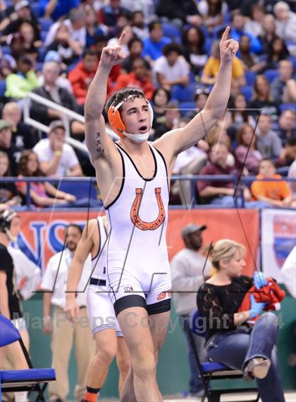 Thumbnail 3 in NCHSAA 2A Wrestling Championships photogallery.