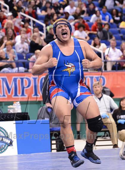 Thumbnail 3 in NCHSAA 2A Wrestling Championships photogallery.