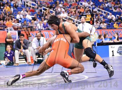 Thumbnail 1 in NCHSAA 2A Wrestling Championships photogallery.