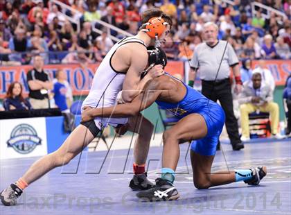 Thumbnail 1 in NCHSAA 2A Wrestling Championships photogallery.
