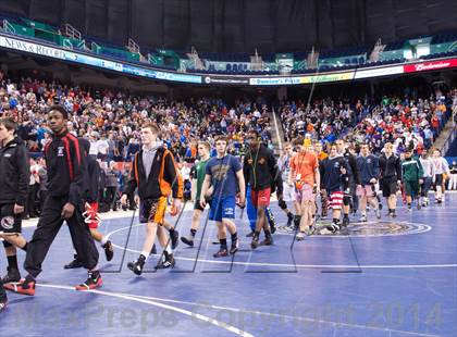 Thumbnail 1 in NCHSAA 2A Wrestling Championships photogallery.