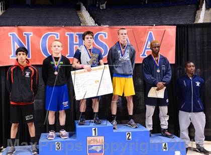 Thumbnail 1 in NCHSAA 2A Wrestling Championships photogallery.