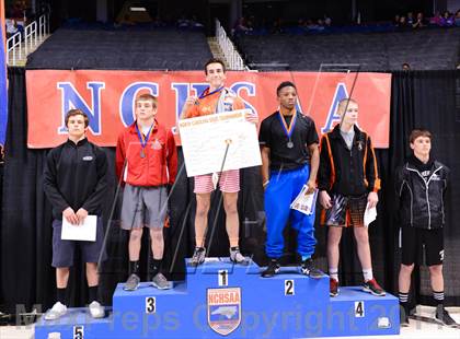 Thumbnail 1 in NCHSAA 2A Wrestling Championships photogallery.