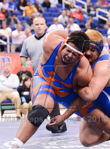 Thumbnail 3 in NCHSAA 2A Wrestling Championships photogallery.