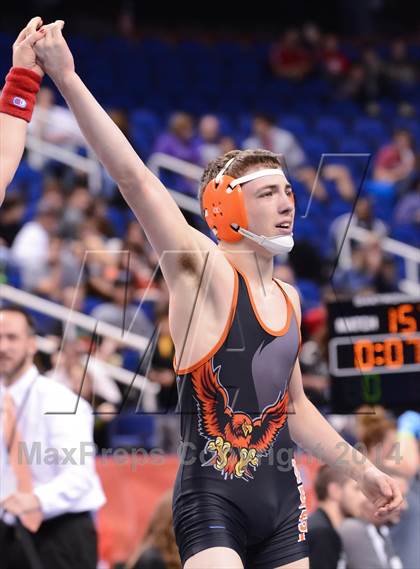 Thumbnail 1 in NCHSAA 2A Wrestling Championships photogallery.