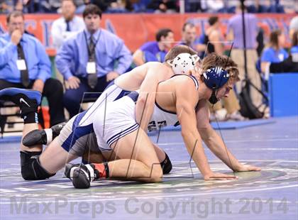 Thumbnail 3 in NCHSAA 2A Wrestling Championships photogallery.
