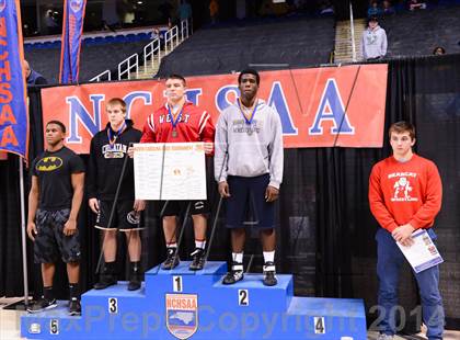Thumbnail 2 in NCHSAA 2A Wrestling Championships photogallery.