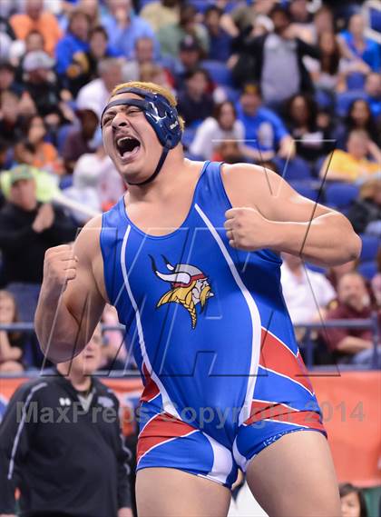 Thumbnail 2 in NCHSAA 2A Wrestling Championships photogallery.