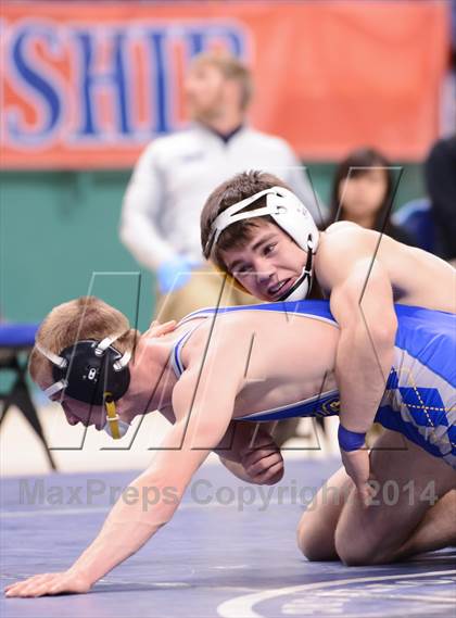 Thumbnail 1 in NCHSAA 2A Wrestling Championships photogallery.