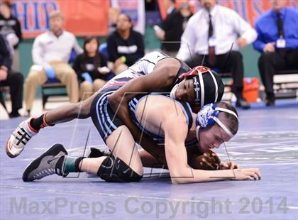 Thumbnail 2 in NCHSAA 2A Wrestling Championships photogallery.