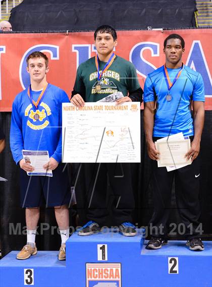 Thumbnail 1 in NCHSAA 2A Wrestling Championships photogallery.