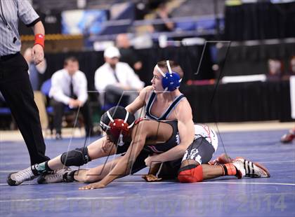 Thumbnail 3 in NCHSAA 2A Wrestling Championships photogallery.