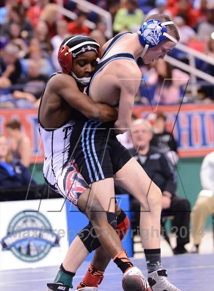 Thumbnail 1 in NCHSAA 2A Wrestling Championships photogallery.
