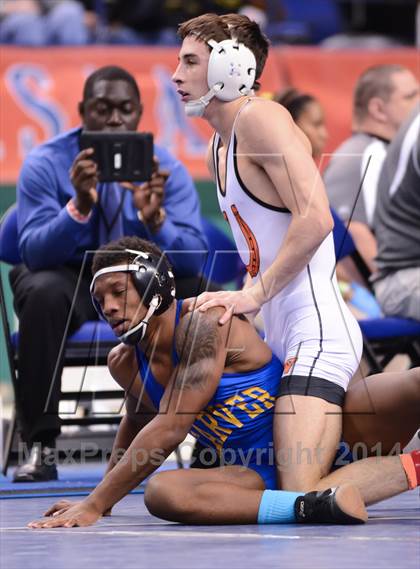 Thumbnail 1 in NCHSAA 2A Wrestling Championships photogallery.