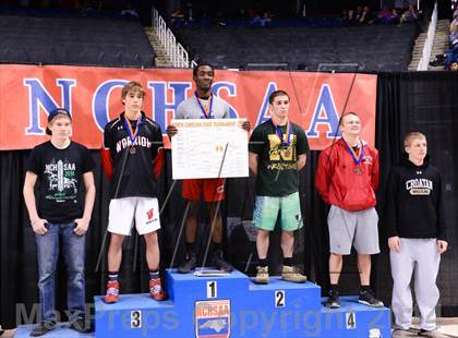 Thumbnail 3 in NCHSAA 2A Wrestling Championships photogallery.