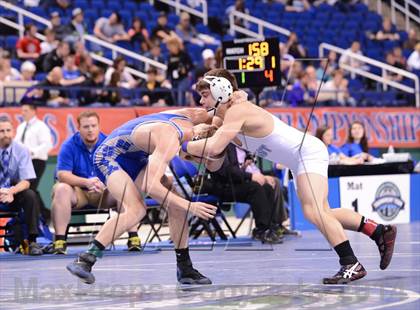 Thumbnail 3 in NCHSAA 2A Wrestling Championships photogallery.