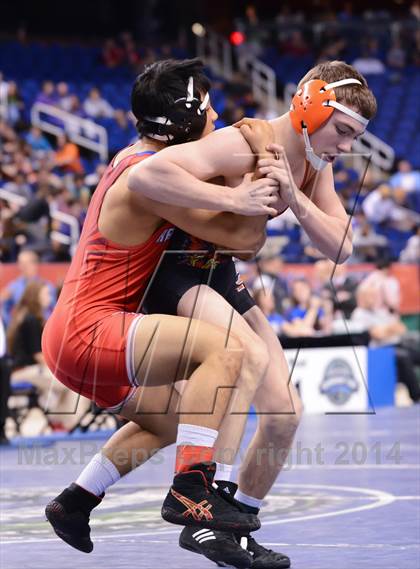 Thumbnail 1 in NCHSAA 2A Wrestling Championships photogallery.
