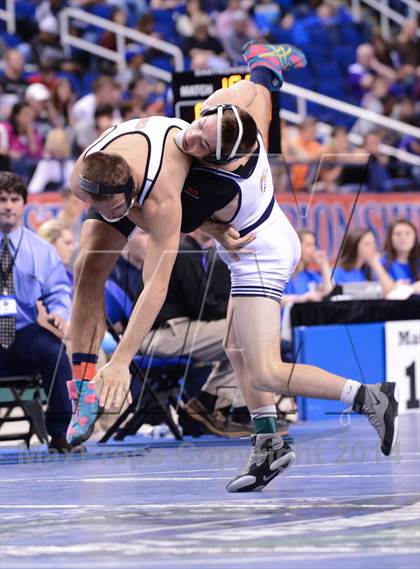 Thumbnail 1 in NCHSAA 2A Wrestling Championships photogallery.