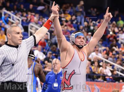 Thumbnail 3 in NCHSAA 2A Wrestling Championships photogallery.