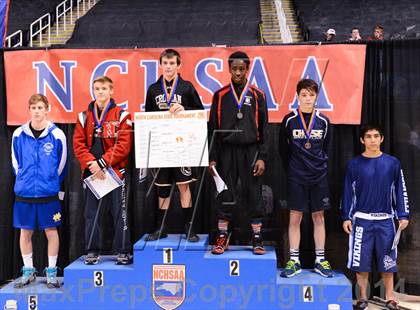 Thumbnail 2 in NCHSAA 2A Wrestling Championships photogallery.