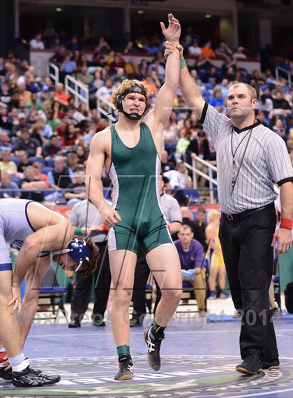 Thumbnail 3 in NCHSAA 2A Wrestling Championships photogallery.