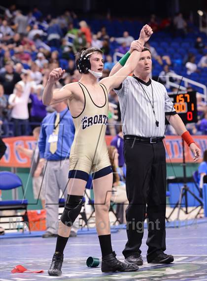 Thumbnail 3 in NCHSAA 2A Wrestling Championships photogallery.