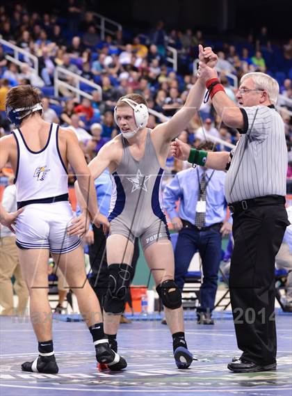 Thumbnail 2 in NCHSAA 2A Wrestling Championships photogallery.