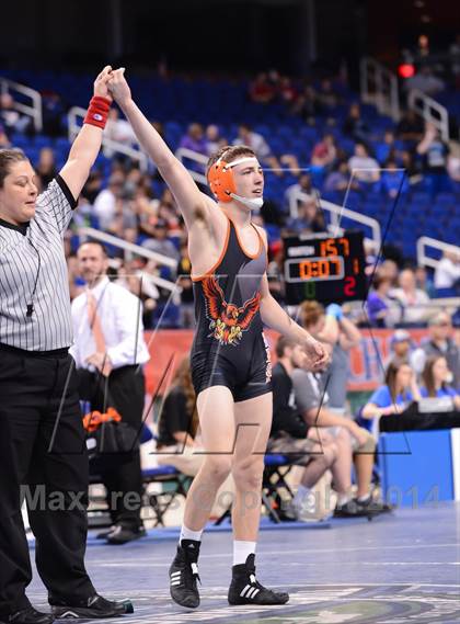 Thumbnail 3 in NCHSAA 2A Wrestling Championships photogallery.